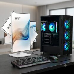 Gamer Core I5-12500 / RTX 3050 – 6Giga / 16G ram + 1 écran msi 24 pouces