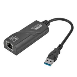 Réseau Filaire Ethernet Gigabit 10/100/1000 USB 3.0 Vers LAN RJ45 – Noir